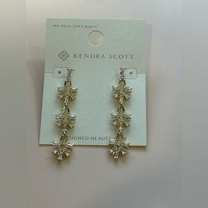 Kendra Scott Gold and Crystal Drop Earrings